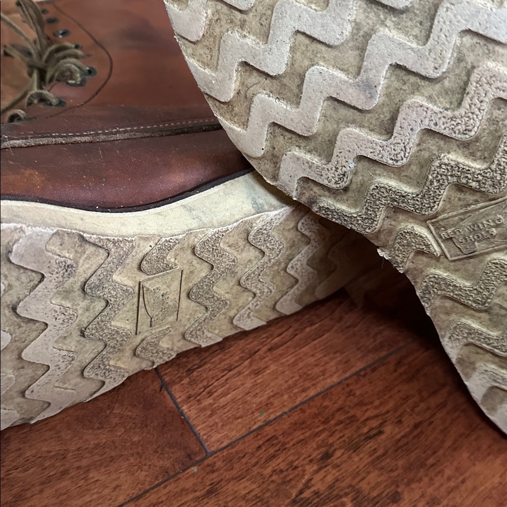 Red Wing Shoes Brown Leather Men's Boots 9.5 - Picture 4 of 7